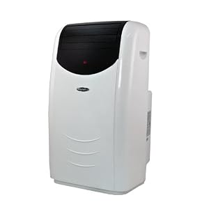 Soleus Air LX-140 14,000 BTU Evaporative Portable Air Conditioner, 12,000 BTU Heater, Dehumidifier and Fan, Grey with Black Cover