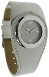 HENLEY LADIES ROUND WHITE DIAL WITH WHITE AND BRUSHED STEEL STRAP