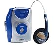 Blue AM/FM Stereo Cassette Player With Bass Boost