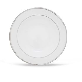 Lenox Tesoro Bone China Platinum Banded Pasta Bowl Rim Soup by Lenox