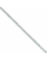 0.5 Carat 14K White Gold Diamond Tennis Bracelet