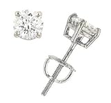 1.25 Carat Total Weight Diamond Stud Earrings. Available in 14Kt Yellow Or White Gold.