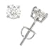 1.26cttw Round Diamond Stud Earrings EGL F-G/VS2-SI1