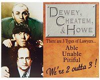 Three Stooges Lawyers Sign Metal-Tin Signs