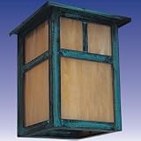 Maxim Lanterns/Wall Mounted Entrance Solid Brass Acid Verde