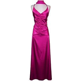 Ruched Satin Crystal Formal Gown Bridesmaid Dress