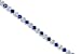 Must Have Round Cut Created Sapphire & White CZ Tennis Bracelet in Sterling Silver