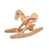 Tori Wood Ride-on Natural Horse- Fold Down Feature