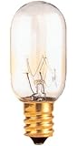 40 Watt T8 Tubular Incandescent Light Bulb, Candelabra Base