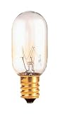 25 Watt T8 Tubular Incandescent Light Bulb / Candelabra Base / Clear / 25T8