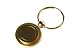 Round Gold Tone Classy Keychain Keyring