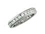Paradise 14K White Gold Millgrain Channel Set Diamond Eternity Band