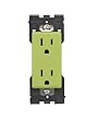 Leviton Renu Tamper-Resistant Outlet RER15-GS, 15A-125VAC, in Granny Smith Apple