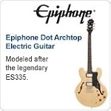 318JRL2DJ5L. SL160  Epiphone Dot Archtop Electric Guitar, Cherry