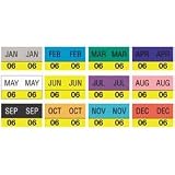 April 2007 labels, color code purple, 1-3/4w x 1h, 1,000 labels per roll