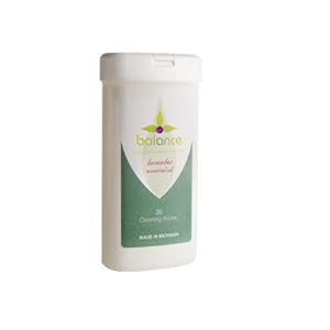 Lavender Yoga Mat Cleansing Wipes 20ct