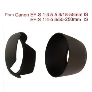 Accessoires appareils photo numériques Kit de Pare-soleil pour Canon - La nouveau LH60F pour Canon EF-S 1:3.5-5.6/18-55mm IS (II) et la JJC LH60T pour Canon EF-S 4-5.6/ 55-250mm IS, 75-300 II/III (USM) pour EF 75-300 II/III (USM) et EF 4.5-5.6/90-300mm (USM) LIMITED DISCOUNT TODAY