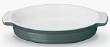 Le Creuset Stoneware Oval Pie Dish, Granite, 24 cm