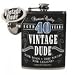 Vintage Dude 40th Birthday Gift Flask