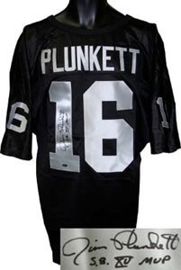 Jim Plunkett Signed Oakland Raiders Black Wilson Jersey - SB XV MVP