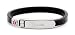 6048 - Rubber Bracelet Thin - Black - 7 1/2 - Medical ID