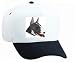 White Cap with bull, pit, dog, terrier, canine