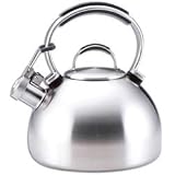Review Kitchen Aid  / Kitchen Aid 50585 Gourmet Essentials Accessories 2 Qt. Porcelain Tea Kettle - Silver
