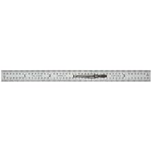 Starrett C310K-6 Full Flexible Steel Rule With Inch Graduations And Pocket Clip, 6" Length, 1/2" Width, 1/64" Thickness