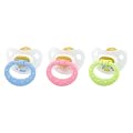 NUK 10171015 - Latex Beruhigungssauger (Schnuller) Happy Kids, Gr��e 1 (0-6 Monate), kiefergerecht, BPA-frei, 2 St�ck, Farbe nicht frei w�hlbar