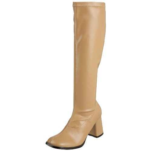 Buy Cheap Funtasma by Pleaser Women's Gogo-300 Boot,Tan Stretch,7 M