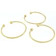 3 Cuff Bracelet Gold Plated Beading Bangle Bead Jewelry
