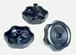 Window Knob Black - 1" Shaft