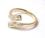 Stunning Cubic Zirconia CZ Bypass Adjustable Toe Ring - JewelryWeb