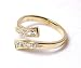 14k Stunning Cubic Zirconia CZ Bypass Adjustable Toe Ring
