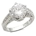 3 Carats Antique Style CZ Engagement Ring