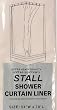 STALL size VINYL Shower Curtain Liner 54'' wide x 78'' LONG - SUPER CLEAR
