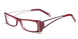 Stripes Burgundy Eyeglasses Frames