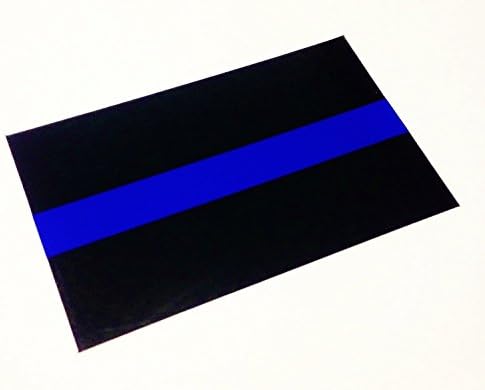 Thin Blue Line Reflective Decal Sticker 3"x2"