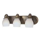 Treviso 3 Light Vanity with Back Plate Aged Bronze