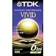 TDK Ultimate Performance VIVID 6 Hr VHS Cassette