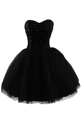 Lace Satin Sweetheart   Ball Gown Little Black Dress/Prom Dress/Mini Dress 