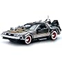 1982 DeLorean - Back To The Future III Diecast model car 1:18 scale die cast by Sun Star - Stainless Steel