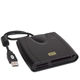 7-in-1 USB External Flash Memory Card Reader (Black)