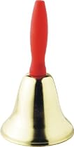 Christmas Bell 18cm high Brass Colour