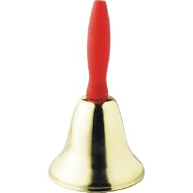 Christmas Bell 18cm high Brass Colour