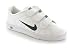 Nike Court Tradition V2 Boys Leather Tennis Trainers - White/Obsidian
