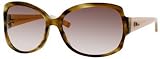 Christian Dior Women's Diorgranville1 Transparent Olive Tortoise / Matt Milk Frame/Brown To Violet Lens Plastic Sunglasses