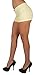 Basic Short Shorts Premium Stretch French Terry Moleton With a gentle butt lifting stitching in Pastel yellow Size M