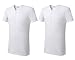 Men's 100% Cotton Short Sleeve Henley T-shirt 2-Pack-WHITE-XL