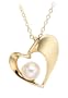 18k Yellow Gold and Akoya Cultured Pearl 5.0-5.5mm Pendant, 18"